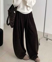 Chiina（チーナ）の「Chiina/紐ベルト付き　ルーズスウェットパンツ（スウェットパンツ）」