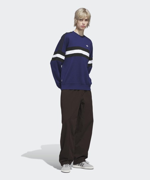 adidas（アディダス）の「スケートボード ビンテージ風 クルーネック スウェットシャツ / トレーナー / アディダスオリジナルス adidas Originals（スウェット・メンズ・ブルー・3XL/X-LARGE/LARGE/XX-LARGE/X-SMALL/SMALL/MEDIUM）」の7枚目の写真