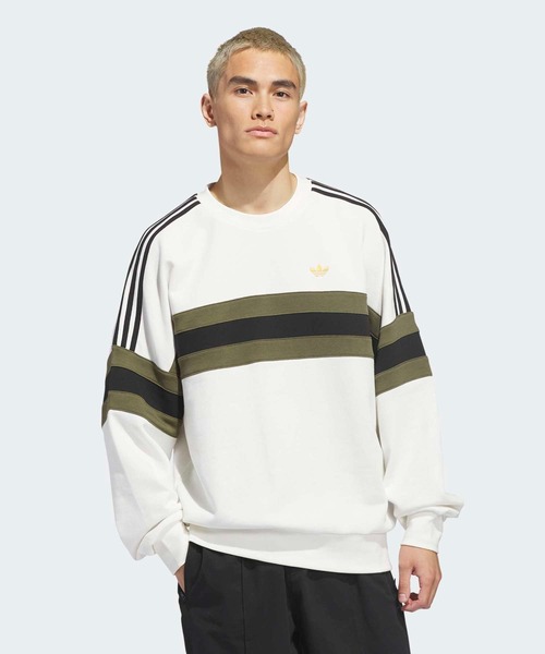 adidas（アディダス）の「スケートボード ビンテージ風 クルーネック スウェットシャツ / トレーナー / アディダスオリジナルス adidas Originals（スウェット・メンズ・ブルー・3XL/X-LARGE/LARGE/XX-LARGE/X-SMALL/SMALL/MEDIUM）」の13枚目の写真