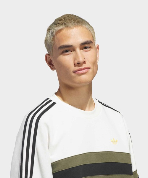 adidas（アディダス）の「スケートボード ビンテージ風 クルーネック スウェットシャツ / トレーナー / アディダスオリジナルス adidas Originals（スウェット・メンズ・ブルー・3XL/X-LARGE/LARGE/XX-LARGE/X-SMALL/SMALL/MEDIUM）」の11枚目の写真