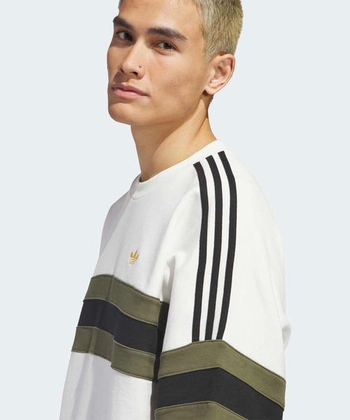 adidas（アディダス）の「スケートボード ビンテージ風 クルーネック スウェットシャツ / トレーナー / アディダスオリジナルス adidas Originals（スウェット・メンズ・ブルー・3XL/X-LARGE/LARGE/XX-LARGE/X-SMALL/SMALL/MEDIUM）」の10枚目の写真