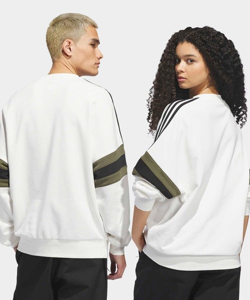 adidas（アディダス）の「スケートボード ビンテージ風 クルーネック スウェットシャツ / トレーナー / アディダスオリジナルス adidas Originals（スウェット・メンズ・ブルー・3XL/X-LARGE/LARGE/XX-LARGE/X-SMALL/SMALL/MEDIUM）」の14枚目の写真