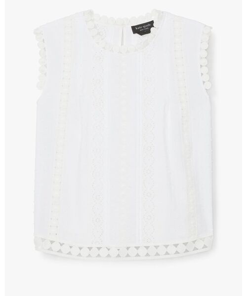 kate spade new york(ケイトスペード ニューヨーク)の「ドット トリム シェル(その他トップス・レディース・ホワイト・MEDIUM)」の5枚目の写真