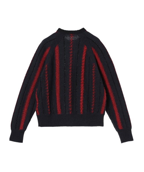 TOGA PULLA(トーガ プルラ)の「TOGA PULLA Stripe knit cardigan TP252-XO206(カーディガン/ボレロ・レディース・ネイビー・36)」の6枚目の写真