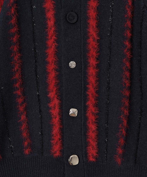 TOGA PULLA(トーガ プルラ)の「TOGA PULLA Stripe knit cardigan TP252-XO206(カーディガン/ボレロ・レディース・ネイビー・36)」の9枚目の写真