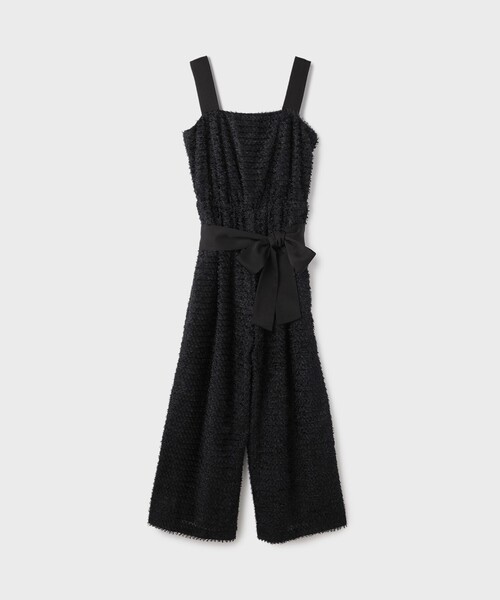 GRACE CONTINENTAL(グレースコンチネンタル)の「カットジャガードサロペット(サロペット/オーバーオール・レディース・ブラック・38/36)」の8枚目の写真