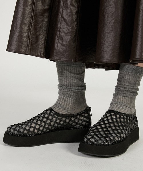 PRANK PROJECT(プランクプロジェクト)の「【2026Spring Pre-Order】プラットフォームメッシュシューズ / Platform Mesh Shoes(その他シューズ・レディース・アイボリー/ブラック・36/37/38)」の3枚目の写真