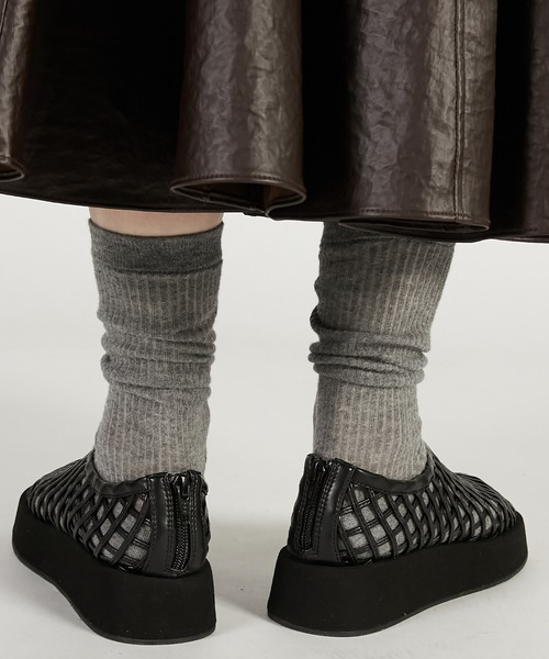 PRANK PROJECT(プランクプロジェクト)の「【2026Spring Pre-Order】プラットフォームメッシュシューズ / Platform Mesh Shoes(その他シューズ・レディース・アイボリー/ブラック・36/37/38)」の5枚目の写真