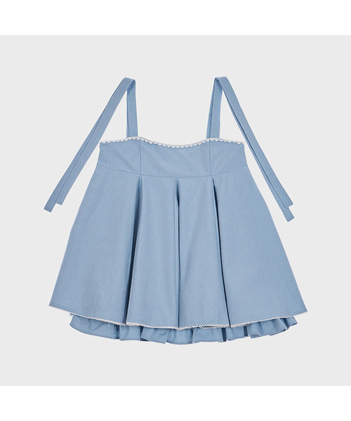 ALKI ALKA(アルキアルカ)の「Balloon Mini Dress (Light Blue)(ワンピース・レディース・ライトブルー・FREE)」の1枚目の写真