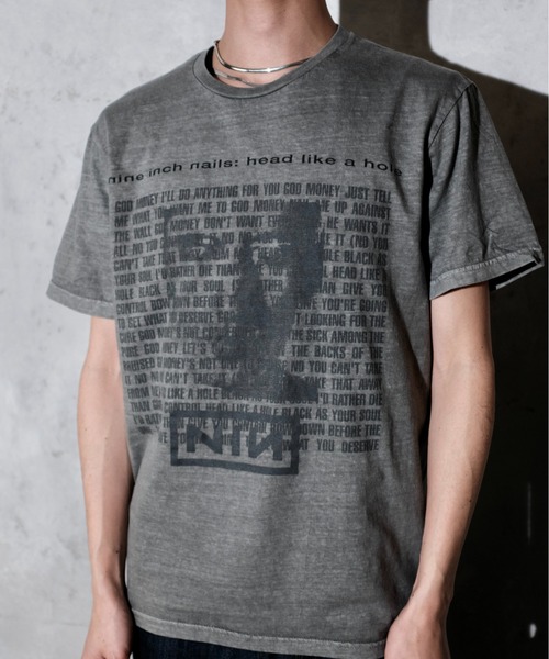 THRIFTY LOOK（スリフティールック）の「THRIFTY LOOK スリフティルック / PIGMNET"NINE INCH NAILS"TEE（Tシャツ/カットソー・メンズ・ブラック・MEDIUM/LARGE）」の7枚目の写真