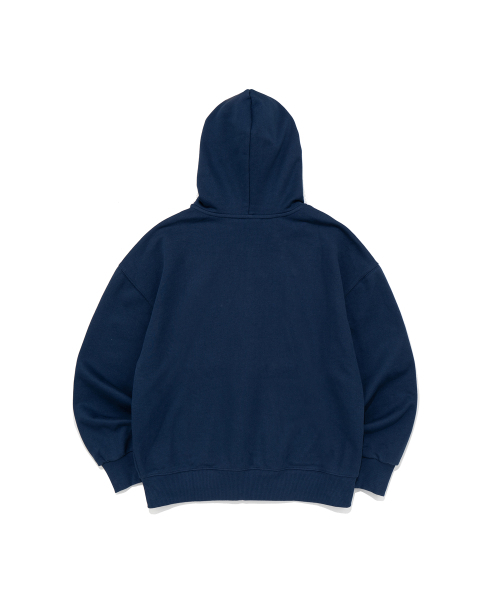 BECANVAS(ビキャンバス)の「BECANVAS OVERFIT 2WAY HOOD ZIP-UP (NAVY)(パーカー・レディース・ネイビー・SMALL/MEDIUM/LARGE/X-LARGE)」の2枚目の写真