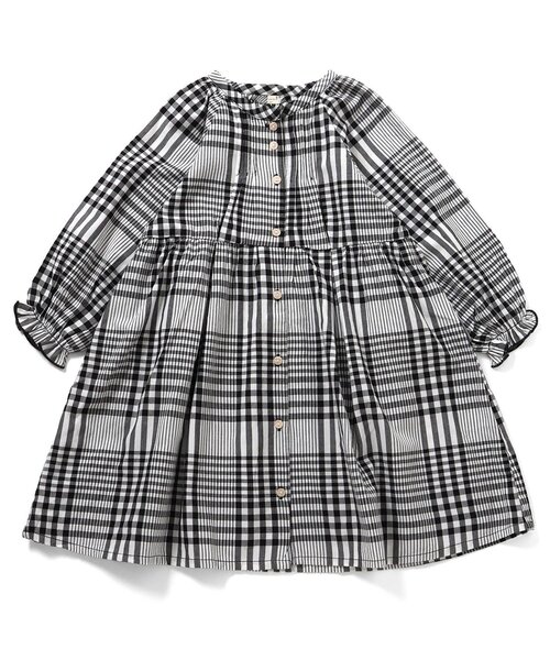 apres les cours（アプレレクール）の「【WEB限定】まいにちワンピース_ジュニア対応（ワンピース・キッズ・インディゴブルー/チェック/ピンク/その他3/サックスブルー/ベビーピンク・90/80/140/130/120/110/100）」の15枚目の写真