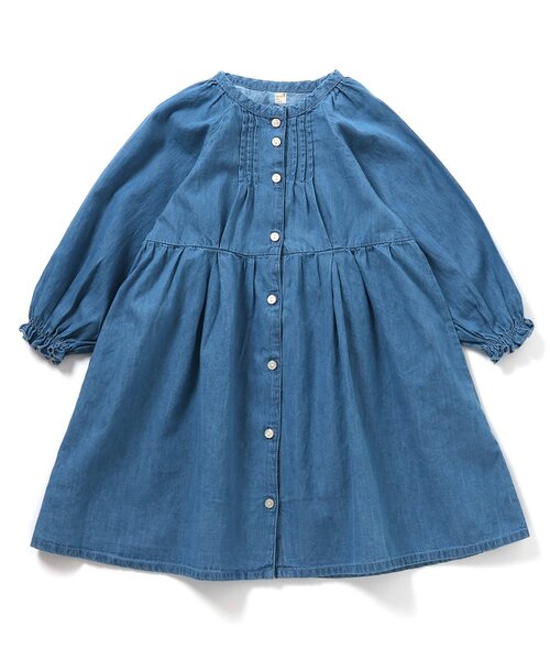 apres les cours（アプレレクール）の「【WEB限定】まいにちワンピース_ジュニア対応（ワンピース・キッズ・インディゴブルー/チェック/ピンク/その他3/サックスブルー/ベビーピンク・90/80/140/130/120/110/100）」の16枚目の写真