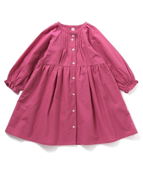 apres les cours（アプレレクール）の「【WEB限定】まいにちワンピース_ジュニア対応（ワンピース・キッズ・インディゴブルー/チェック/ピンク/その他3/サックスブルー/ベビーピンク・90/80/140/130/120/110/100）」の18枚目の写真