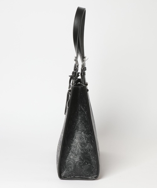 HARE（ハレ）の「FlowerエンボスBIGバッグ(HARE)（トートバッグ・レディース・グレー/ブラック・FREE）」の16枚目の写真