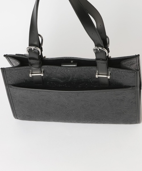 HARE（ハレ）の「FlowerエンボスBIGバッグ(HARE)（トートバッグ・レディース・グレー/ブラック・FREE）」の20枚目の写真