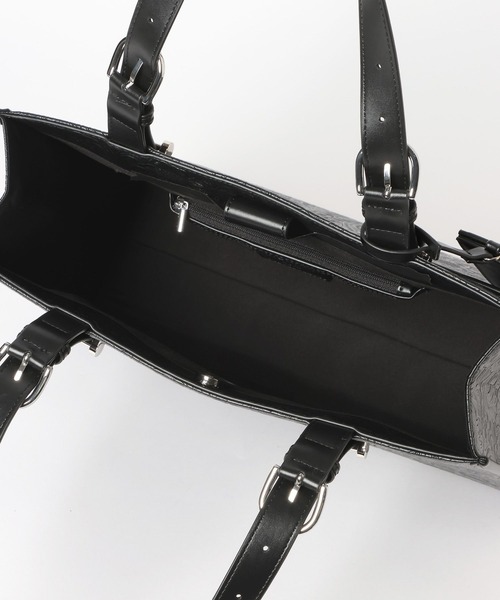 HARE（ハレ）の「FlowerエンボスBIGバッグ(HARE)（トートバッグ・レディース・グレー/ブラック・FREE）」の22枚目の写真