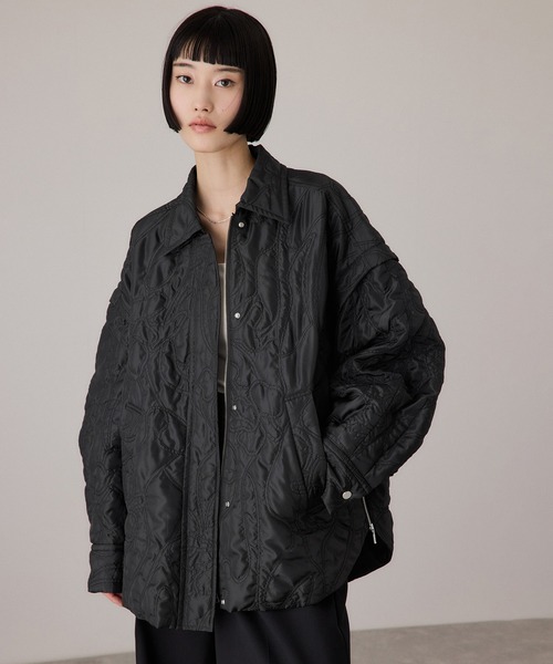 【ADAM ET ROPE】 レザージャケット キルティング ADAM ET ROPE】 レザージャケット キルティング