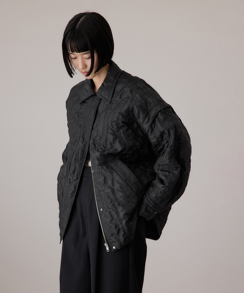 2WAYキルティングシャツジャケット（ブルゾン）｜ADAM ET ROPE