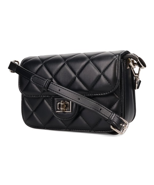 31 Sons de mode（トランテアン　ソン　ドゥ　モード）の「キルティングボックスショルダーバッグ（ショルダーバッグ・レディース・ブラック/ベージュ・ﾌﾘ-）」の17枚目の写真