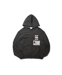 Express Holiday（エクスプレスホリデー）の「パスポートフードジップアップ_チャコール（パーカー）」