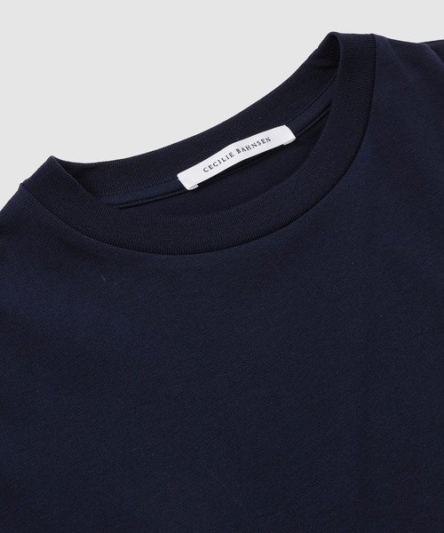 CECILIE BAHNSEN（セシリー バンセン）の「SHORT SLEEVE T-SHIRT WITH CONTRAST BALLOON PEPLUM（Tシャツ/カットソー・レディース・ネイビー・M/S/XS）」の6枚目の写真