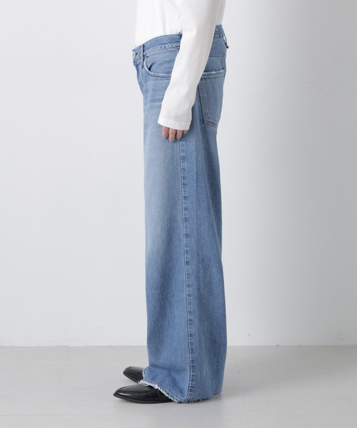 極美品　アッパーハイツ　THE LAUREN デニム　ワイドパンツ　ストレッチ upper hights/THE LAUREN（デニムパンツ）｜upperhights（アッパー