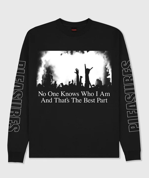 PLEASURES(プレジャー)の「PLEASURES/プレジャーズ INCOGNITO LONG SLEEVE グラフィックデザイン ロングスリーブ Tシャツ 2026年春夏(Tシャツ/カットソー・メンズ・ブラック・M/L/XL)」の2枚目の写真