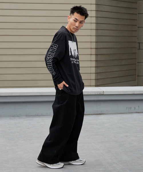 PLEASURES(プレジャー)の「PLEASURES/プレジャーズ INCOGNITO LONG SLEEVE グラフィックデザイン ロングスリーブ Tシャツ 2026年春夏(Tシャツ/カットソー・メンズ・ブラック・M/L/XL)」の14枚目の写真