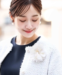 MK MICHEL KLEIN（エムケーミッシェルクラン）の「シフォンコサージュ（ブローチ/コサージュ）」