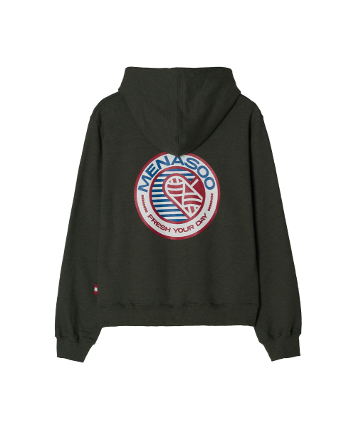 MENASOO(ミナス)の「Menasoo Hearttrack Hoodie_Khaki(パーカー・レディース・カーキ・1/2)」の6枚目の写真
