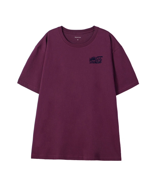 MAKEITTO（メイキット）の「[GRAFFITI2 LOGO] CREW NECK TEE_WINE（Tシャツ/カットソー・メンズ・その他・M/L/XL/XXL）」の2枚目の写真