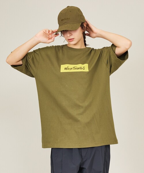 WILDTHINGS / ワイルドシングス】BOX LOGO TEE / ボックスロゴTシャツ