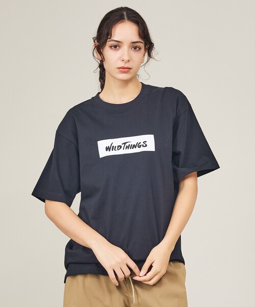 WILDTHINGS / ワイルドシングス】BOX LOGO TEE / ボックスロゴTシャツ