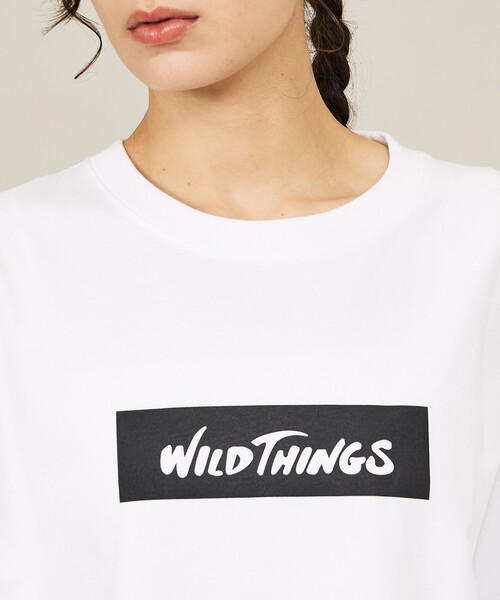 WILD THINGS(ワイルドシングス)の「【WILDTHINGS / ワイルドシングス】BOX LOGO TEE / ボックスロゴTシャツ(半袖・ユニセックス)WT26055K(Tシャツ/カットソー・メンズ・ブラック/カーキ/ネイビー/ホワイト・M/L)」の21枚目の写真