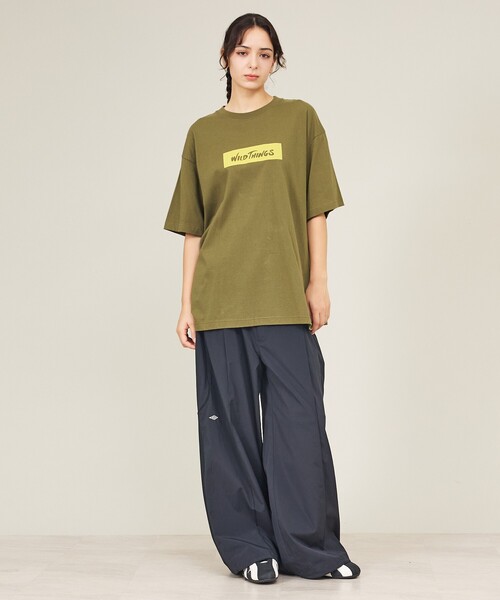 WILD THINGS(ワイルドシングス)の「【WILDTHINGS / ワイルドシングス】BOX LOGO TEE / ボックスロゴTシャツ(半袖・ユニセックス)WT26055K(Tシャツ/カットソー・メンズ・ブラック/カーキ/ネイビー/ホワイト・M/L)」の17枚目の写真