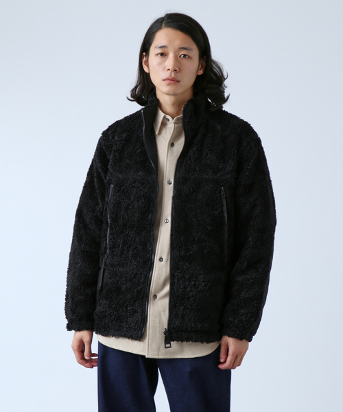 B.C STOCK（ベーセーストック）の「《追加》【OLIVEDRAB/オリーブドラブ】 リバーシブル PARK ボアジャケット（ブルゾン・メンズ・ブラック/ブラウン・MEDIUM/LARGE）」の14枚目の写真