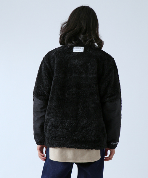 B.C STOCK（ベーセーストック）の「《追加》【OLIVEDRAB/オリーブドラブ】 リバーシブル PARK ボアジャケット（ブルゾン・メンズ・ブラック/ブラウン・MEDIUM/LARGE）」の16枚目の写真