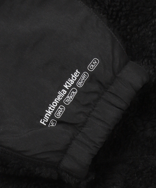 B.C STOCK（ベーセーストック）の「《追加》【OLIVEDRAB/オリーブドラブ】 リバーシブル PARK ボアジャケット（ブルゾン・メンズ・ブラック/ブラウン・MEDIUM/LARGE）」の4枚目の写真