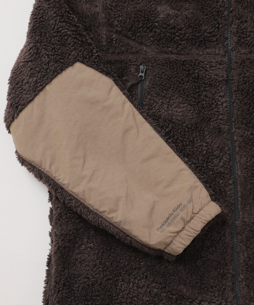 B.C STOCK（ベーセーストック）の「《追加》【OLIVEDRAB/オリーブドラブ】 リバーシブル PARK ボアジャケット（ブルゾン・メンズ・ブラック/ブラウン・MEDIUM/LARGE）」の9枚目の写真