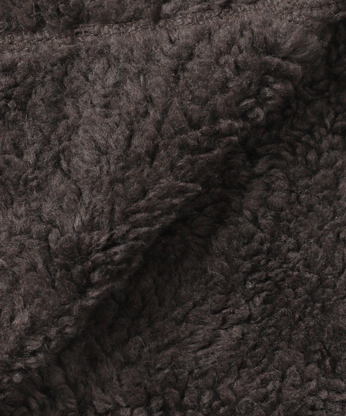B.C STOCK（ベーセーストック）の「《追加》【OLIVEDRAB/オリーブドラブ】 リバーシブル PARK ボアジャケット（ブルゾン・メンズ・ブラック/ブラウン・MEDIUM/LARGE）」の10枚目の写真