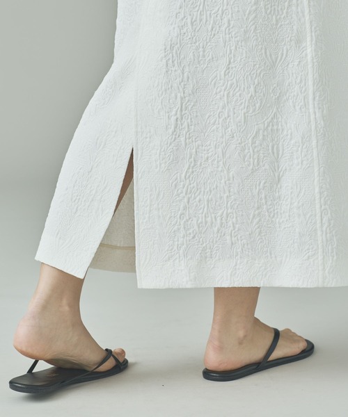 Curensology（カレンソロジー）の「Curensology(カレンソロジー)/＜C.S.G＞ジャカードタイトスカート（スカート・レディース・ホワイト・FREE）」の10枚目の写真