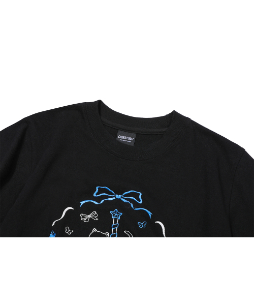 CPGN STUDIO(コンパーニョ)の「サークルキティ刺繍クロップ半袖Tシャツブラック(Tシャツ/カットソー・レディース・その他・ONE SIZE)」の4枚目の写真