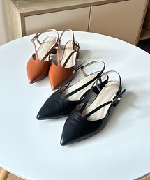 Thevon | Vラインミュールパンプス(パンプス)