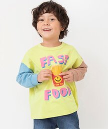 BREEZE | 【リンク】ユニークサガラワッペンロンT_ジュニア対応(Tシャツ/カットソー)