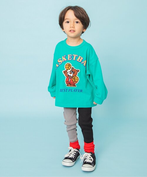 BREEZE（ブリーズ）の「【リンク】ユニークサガラワッペンロンT_ジュニア対応（Tシャツ/カットソー・キッズ・グリーン/ピンク/レインボー/チャコール/ブルー/オフホワイト・80/90/100/110/120/130/140）」の17枚目の写真