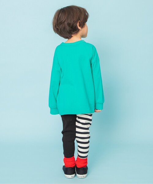 BREEZE（ブリーズ）の「【リンク】ユニークサガラワッペンロンT_ジュニア対応（Tシャツ/カットソー・キッズ・グリーン/ピンク/レインボー/チャコール/ブルー/オフホワイト・80/90/100/110/120/130/140）」の18枚目の写真