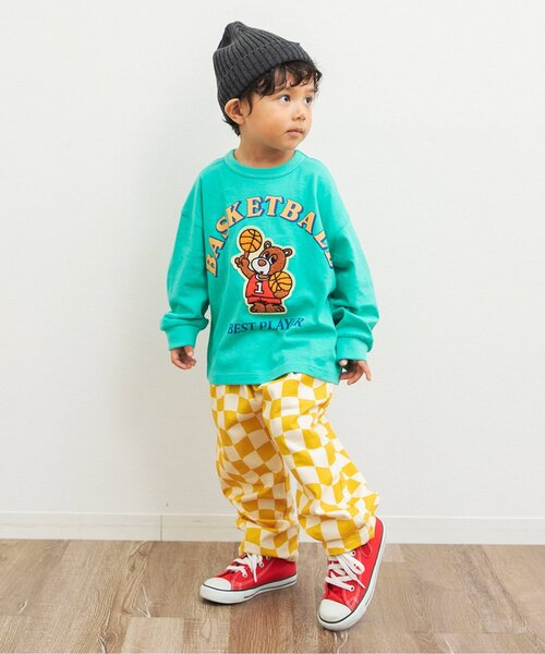 BREEZE（ブリーズ）の「【リンク】ユニークサガラワッペンロンT_ジュニア対応（Tシャツ/カットソー・キッズ・グリーン/ピンク/レインボー/チャコール/ブルー/オフホワイト・80/90/100/110/120/130/140）」の19枚目の写真