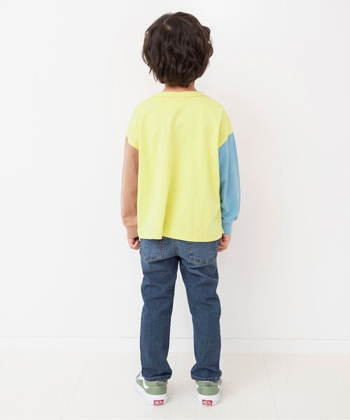 BREEZE（ブリーズ）の「【リンク】ユニークサガラワッペンロンT（Tシャツ/カットソー・キッズ・グリーン/ピンク/レインボー/チャコール/ブルー/オフホワイト・80/90/100/110/120/130/140）」の14枚目の写真