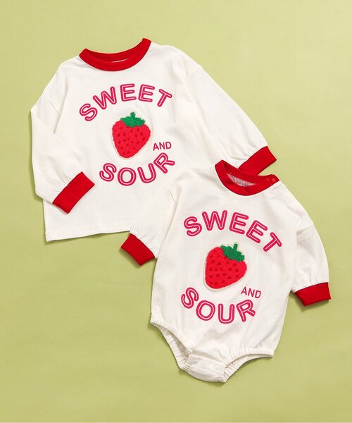 BREEZE（ブリーズ）の「【リンク】ユニークサガラワッペンロンT（Tシャツ/カットソー・キッズ・グリーン/ピンク/レインボー/チャコール/ブルー/オフホワイト・80/90/100/110/120/130/140）」の16枚目の写真